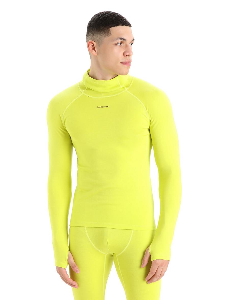 Shine Icebreaker MerinoFine™ Long Sleeve Roll Neck Men\'s Base Layers | AU 1342MQZA